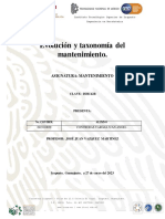 Evolución y Taxonomía del mantenimiento