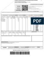 DANFE - Documento da nota fiscal de energia elétrica