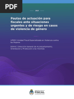 UFEM DOVIC - Pautas de Actuación para Fiscales Ante Situaciones Urgentes y de Riesgo en Casos de Violencia de Género