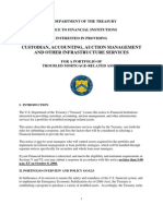 US Government RFP -- Custodian, Accounting, Auction Management Services -- Financial Crisis