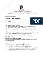 Practical 3 - Introduction To Object-Oriented Programming (Amended) PDF