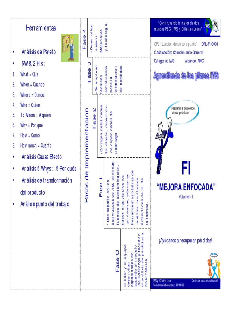 Mejora Enfocada en Procesos Lean | PDF