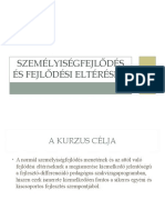 Személyiségfejlődés És Fejlődési Eltérések