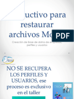 M1 Instructivo para Restaurar 3 Archivos Mod 1 PDF