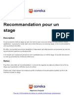 Ooreka Recommendation Pour Stage