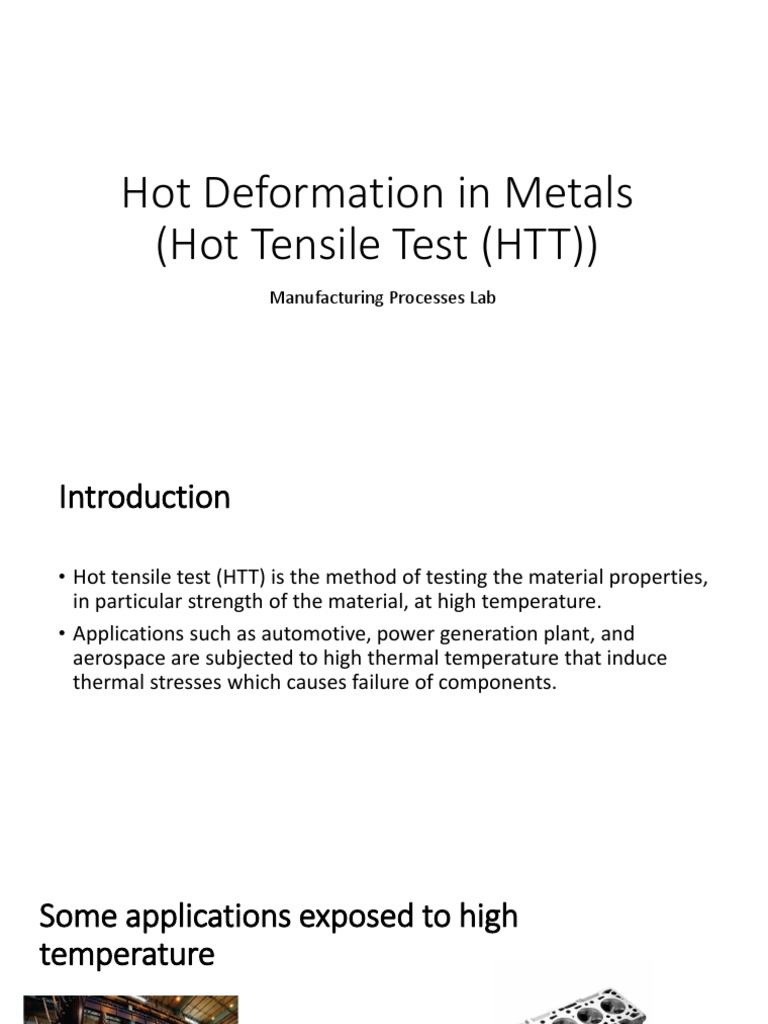 Investigating the Effects of High Temperature on Material Properties ...