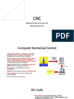 CNC Manufacturing Processes Lab