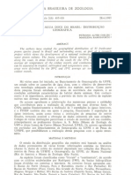 Camarões de Água Doce Do Brasil Distribuição Geográfica