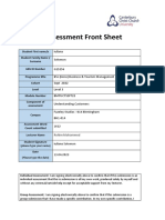 CCCU Assessment Front Sheet Understanding Customer