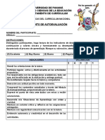 Instrumento de Autoevaluacion