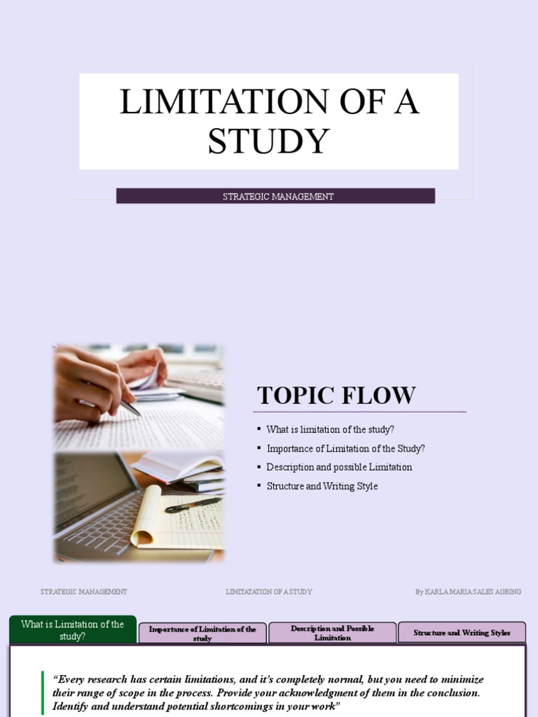 Understanding Study Limitations in Research | PDF