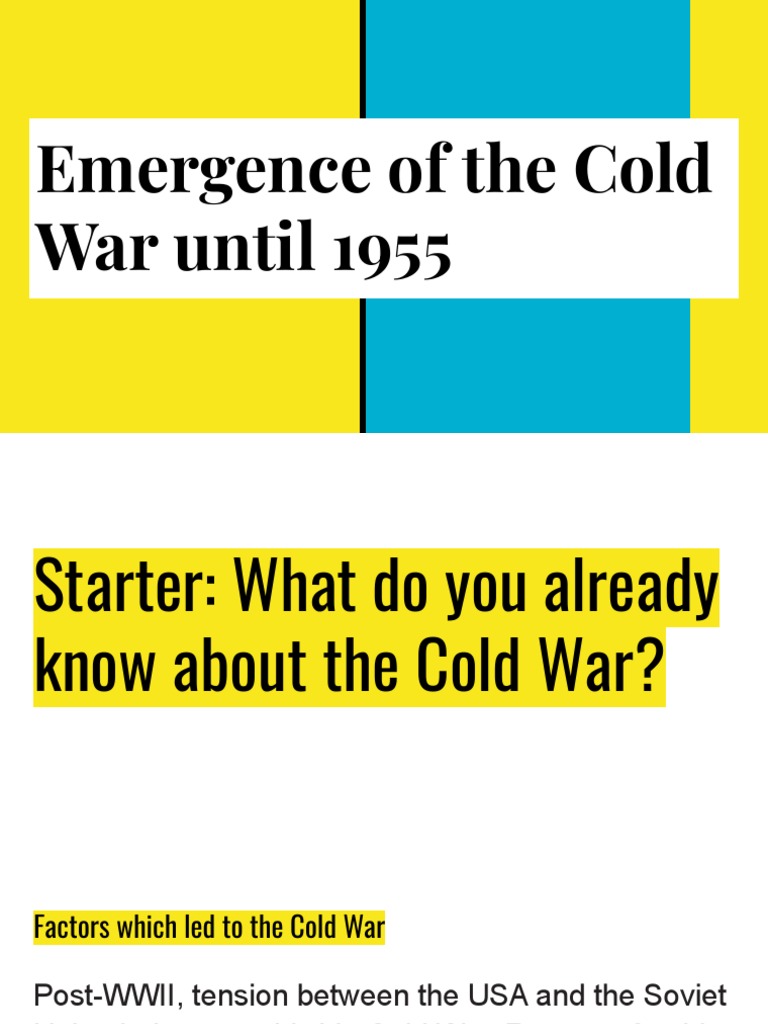 The Emergence of Ideological Tensions and the Beginning of the Arms