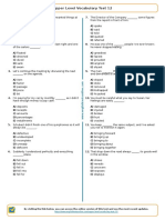 298 - Upper Level Vocabulary Test 12 PDF