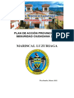 Plan Provincial de Seguridad Ciudadana Mariscal Luzuriaga 2023