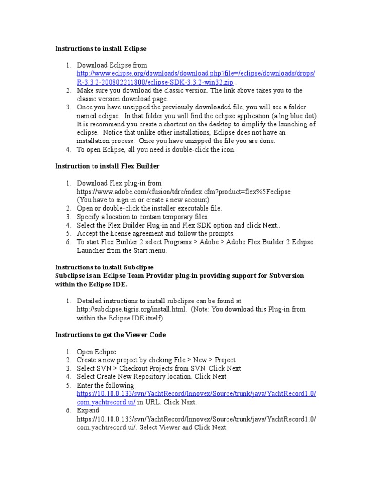 Eclipse Installation Guide | PDF