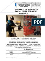 Informe Semanal de SSOMA Zona Centro - Semana #4-Octubre 2021 PDF