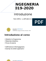 Bioingegneria 19-20 Lezione1