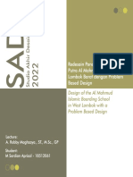 Evaluasi Design Brief SADA - M Sardian Aprizal - 18512061 - Redesain Pondok Pesantren Putra AL Mahmud Lombok Barat Dengan Problem Based Design