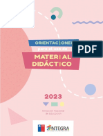 ORIENTACIONES MATERIAL DIDÁCTICO - Infantiles 2023