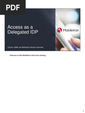 Access as Delegated IdP