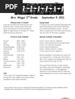 Weekly Newsletter 9-9