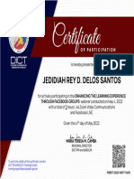 Certificate of Participation - Jedidiah Rey D. Delos Santos R9BST-2022-W017-0496 PDF