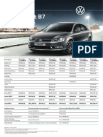 2 VW NBD Passat b7 Service Pricing Guide
