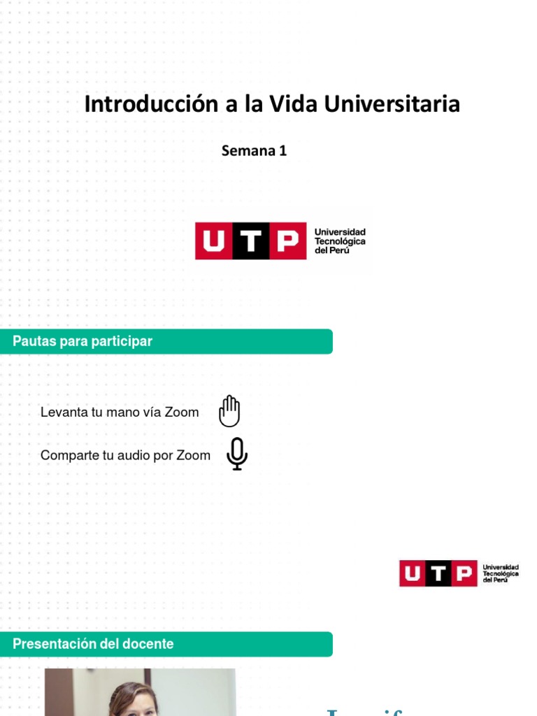Introducción a la Vida Universitaria UTP | PDF | Cognición | Aprendizaje
