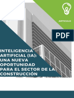 Inteligencia Artificial (IA) Una Nueva Oportunidad para El Sector de La Construcción