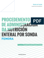 Procedemento de Administración Da Nutrición Enteral Por Sonda