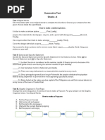 Summative Test English 4