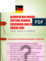 Almanyanin Hukuk Si̇stemi̇ Germen Grubunun Ana Hukuk Düzeni̇ Gi̇bi̇ PDF