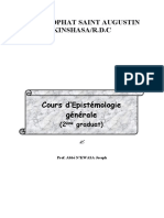 Cours d'Epistémologie générale