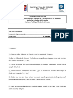 Examen final de Estudio del Trabajo: resumen del temario y ejercicios