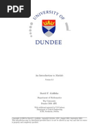 Matlab Notes Dundee Univ