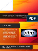 PHP Creacion de Paginas Web Dinamicas