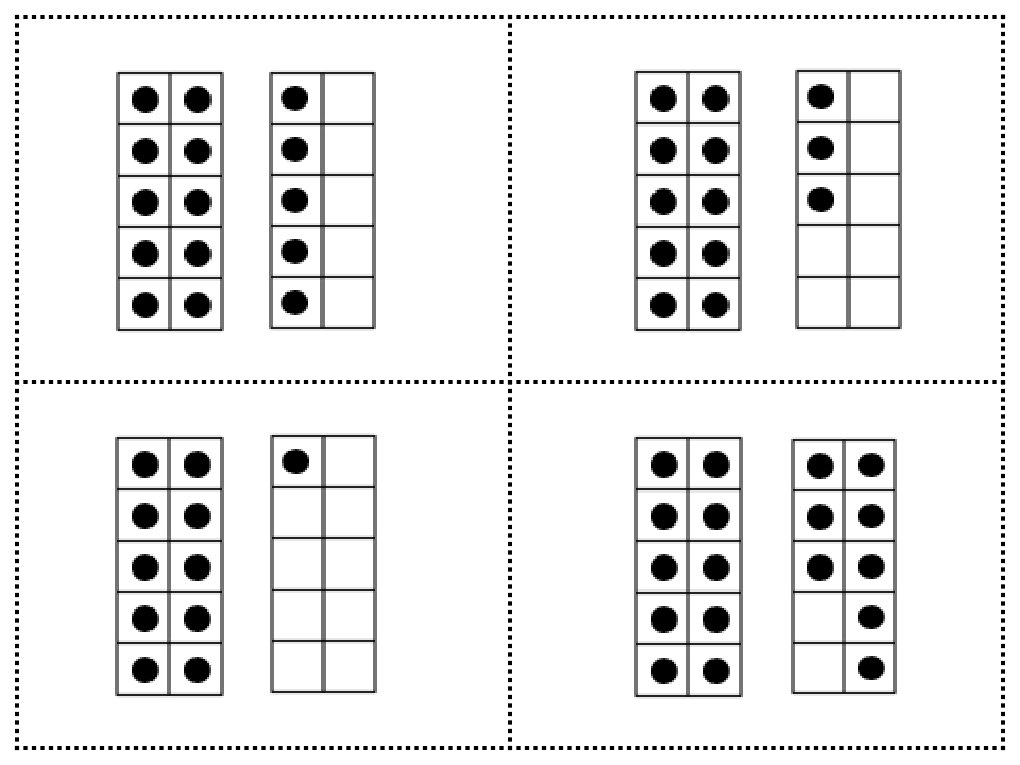 Tens Frame Riddles and Matching PDF