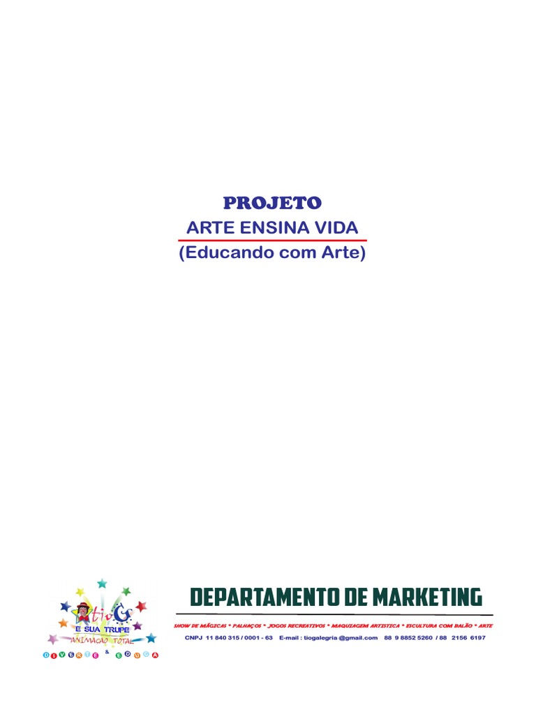 Projeto Educando Com Arte | PDF | Carreira e Crescimento
