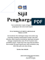 Sijil Penghargaan KOKU 2022 GURU