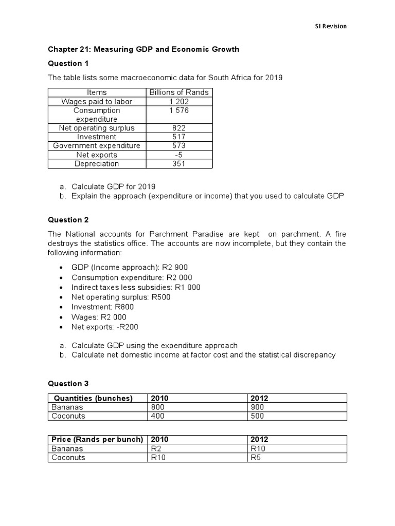 Chapter 21 - Measuring GDP and Economic | PDF | Business