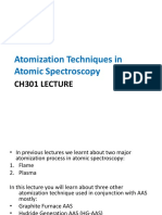 Atomisation Atomic Spectroscopy Lecture PDF