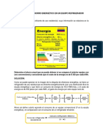 Calculo Del Ahorro Energético en Un Equipo Refrigerador