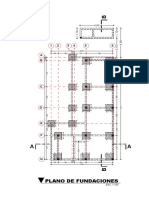 Planos de cimentación y estructura de edificación