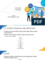 Struktur Kontrol Pada Pemrograman Python PDF