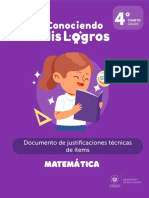 4.° - Justificaciones Técnicas de Ítems