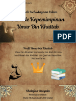 Sejarah Kepemimpinan Umar Bin Khatab