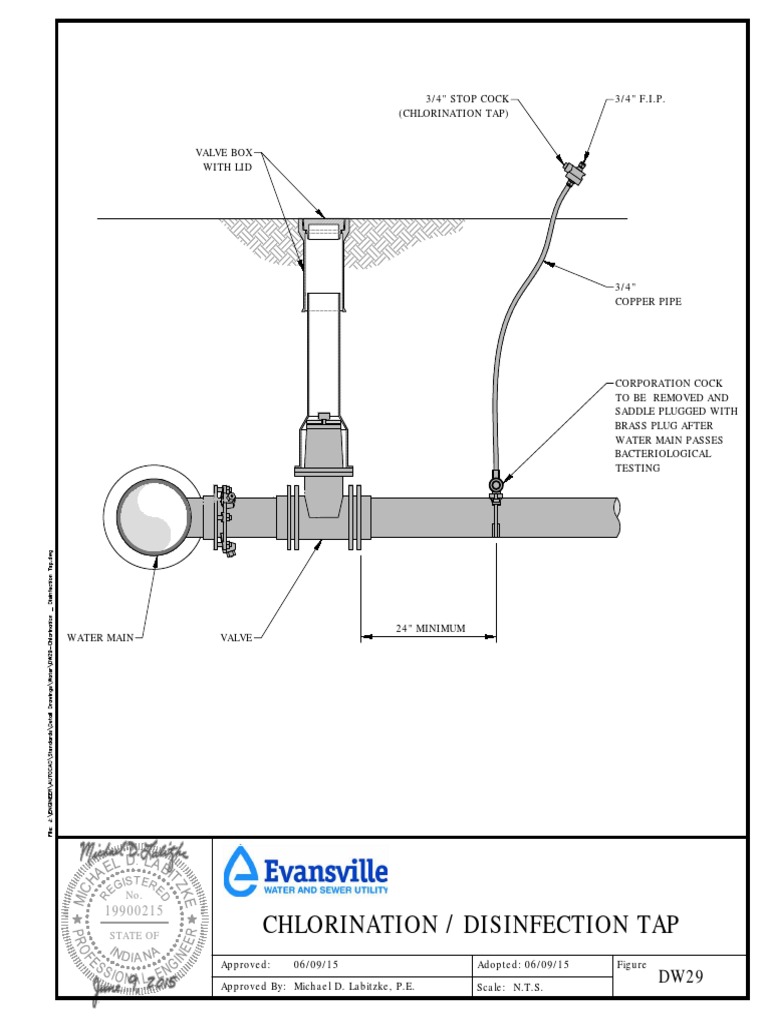 Chlorination Tap Example DWG Wo Tracer PDF