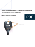 Icom IC 7300 Hand Microphone Modification