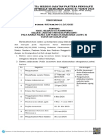 Pengumuman Hasil Seleksi Uji Kompetensi - Seleksi Jabatan Panitera Pengganti Pada Kamar Pidana Dan Perdata Mahkamah Agung Ri Tahun Anggaran 2023 PDF