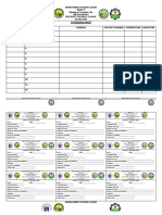 Attendance Sheet and Contact Tracing Form